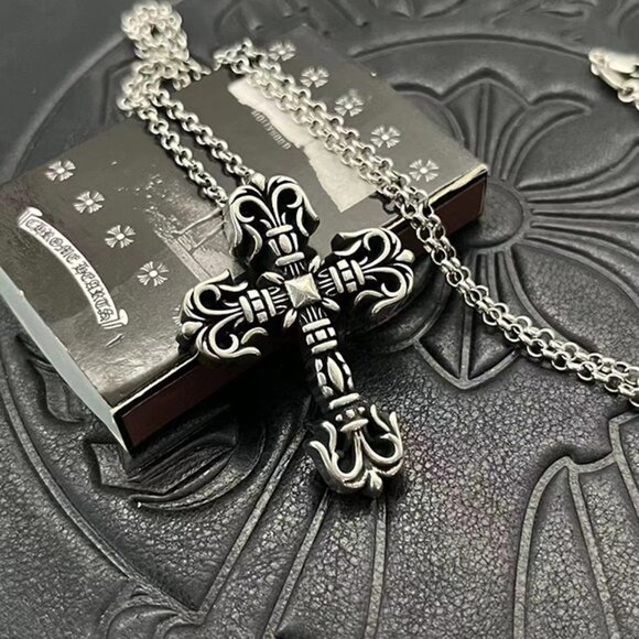 Chrome Hearts Vintage Cross Pendant Necklace - Picture 1 of 3